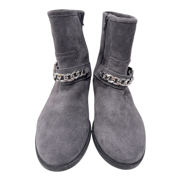 Vionic Crescent Gray Suede Moto Ankle Boots Size 7.5 - Picture 10 of 14